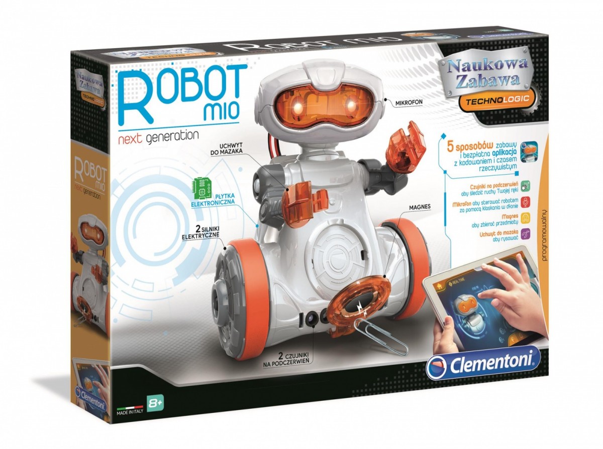 Edukacinis robotas clementoni robot mio, 3 m.+