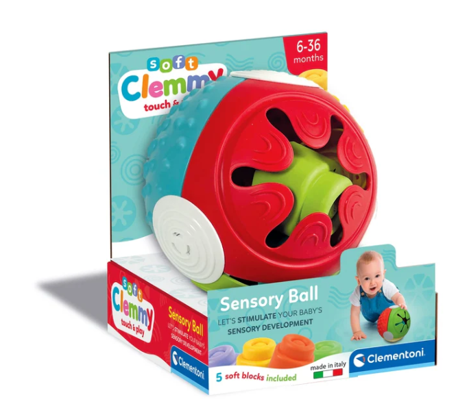 Sensorinis kamuolys clemmy clementoni su kaladėlėmis