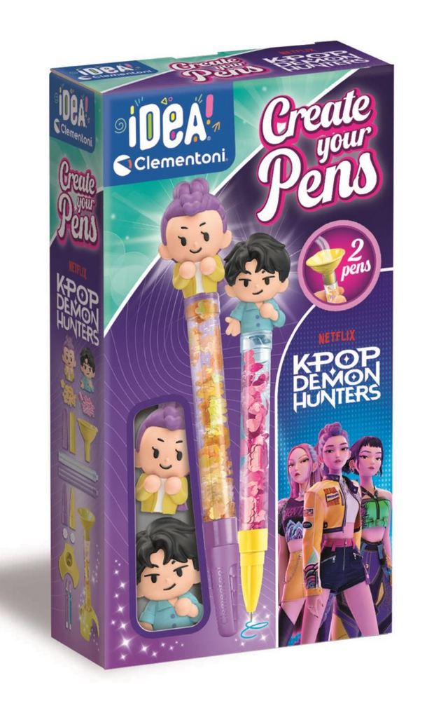 Kūrybinis rašiklių gamybos rinkinys „K-Pop Demon Hunters“, 2 vnt. 2