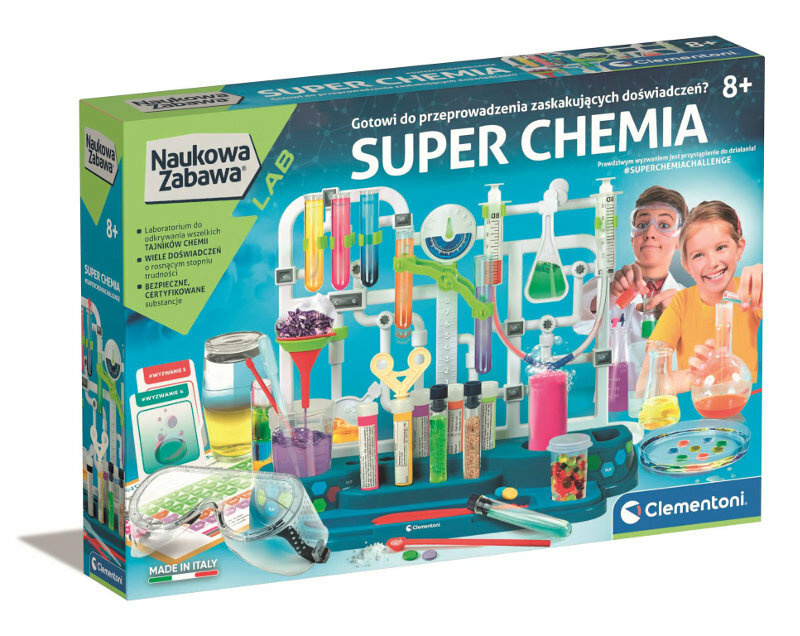 Clementoni mokslinio tyrimo rinkinys: super chemija