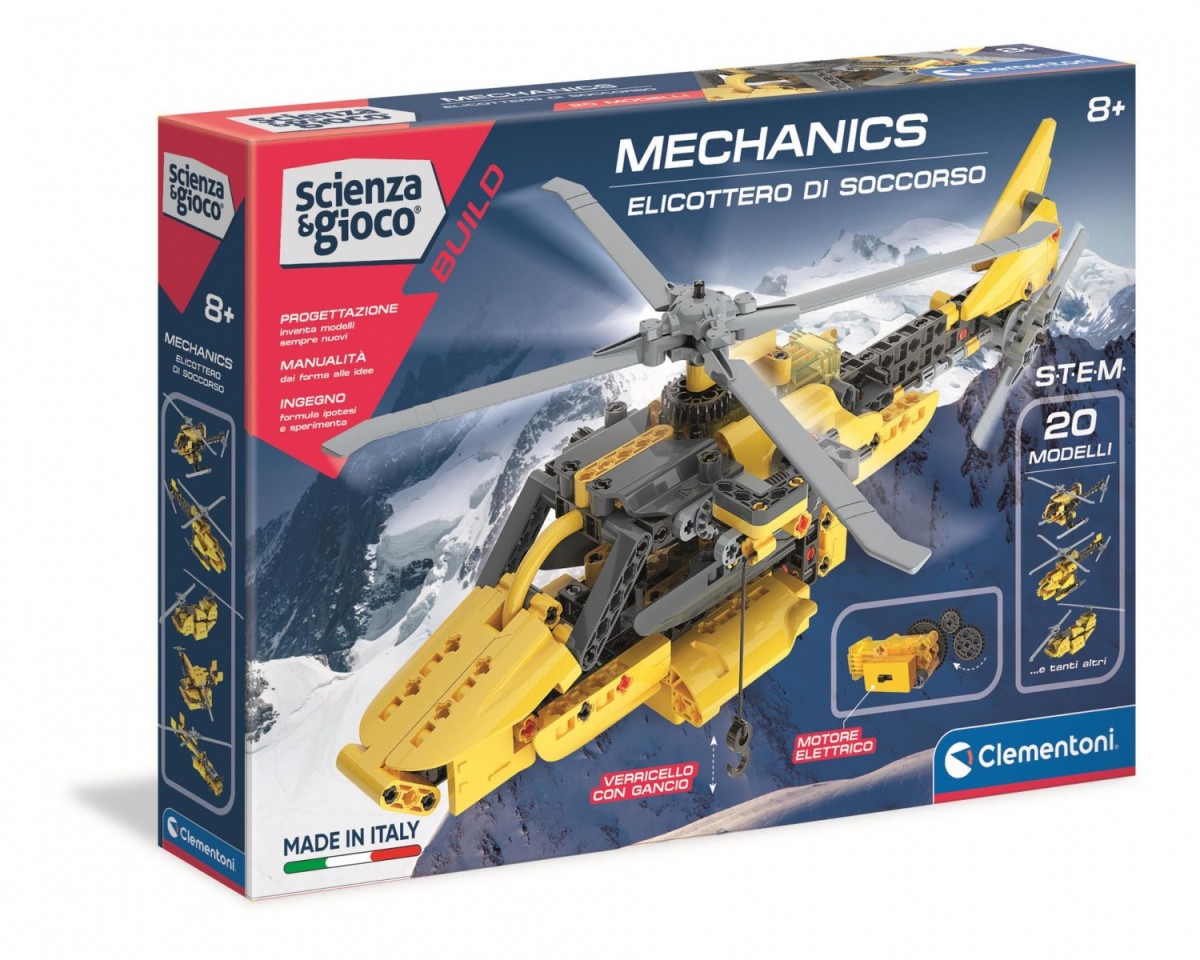 Žaislinis mechanikos gelbėjimo sraigtasparnis clementoni