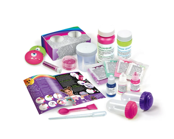 Mokslinių eksperimentų rinkinys „clementoni super colorful slime laboratory“ 2