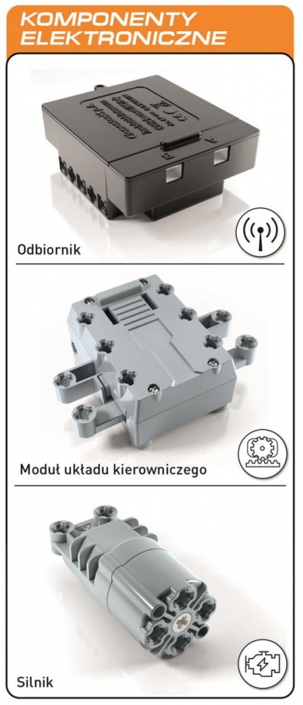 Konstruktorius clementoni mechanikų laboratorija, radijo bangomis valdomas automobilis (50124) 1243