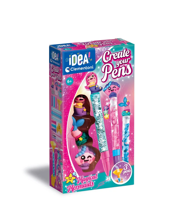 Pieštukų kūrimo rinkinys clementoni idea art mini factory mermaid