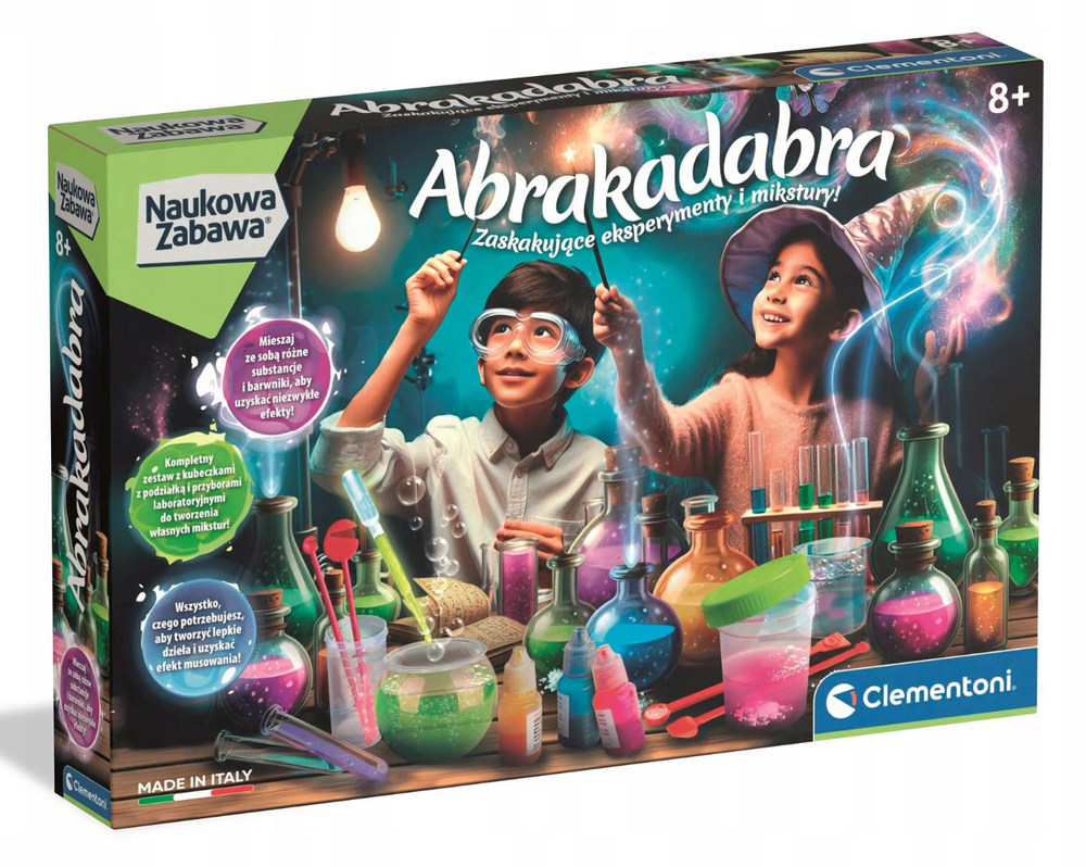 Edukacinis chemijos rinkinys su reagentais, įvairiaspalvis, 27,8 × 6 × 41,8 cm