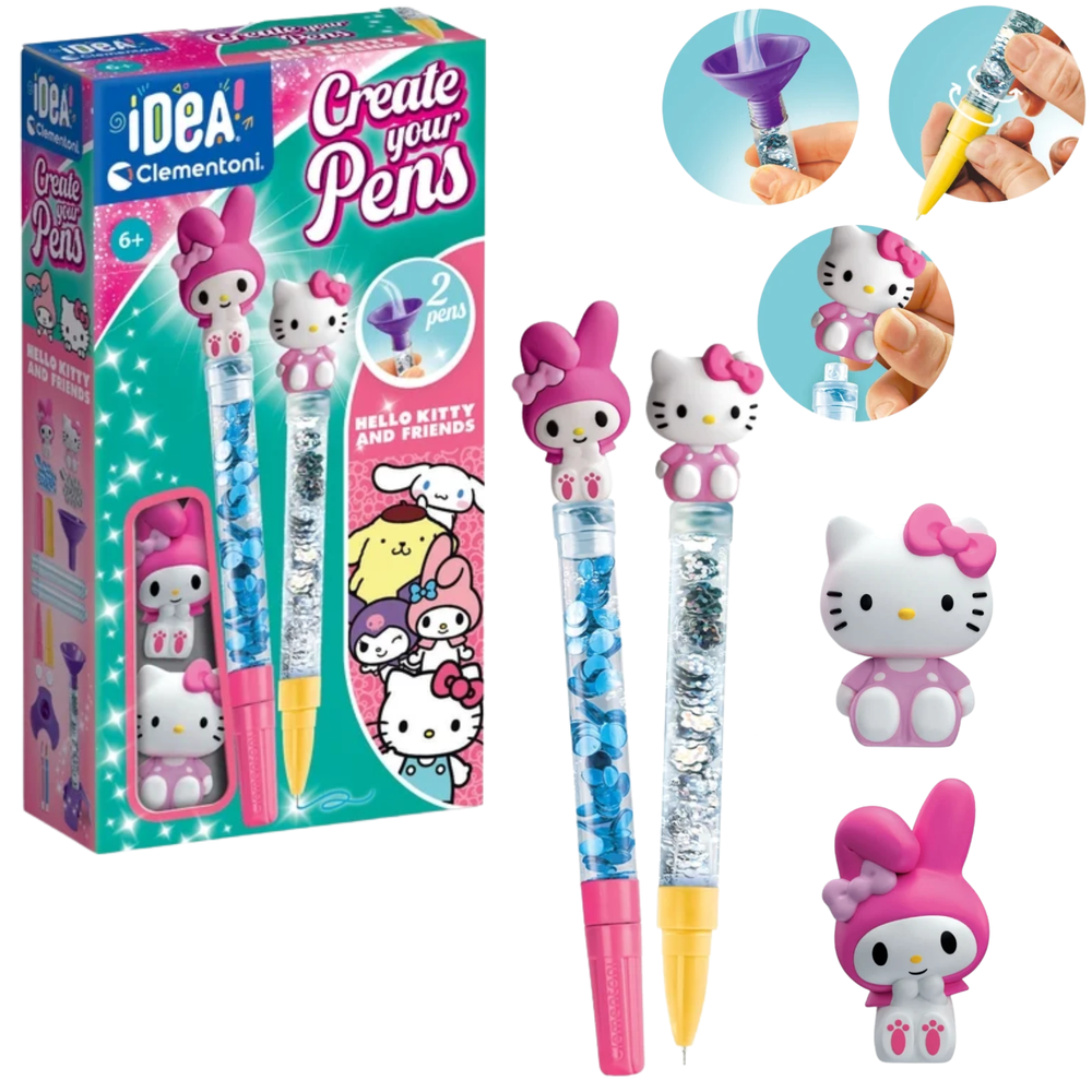 Kūrybinis rašiklių gaminimo rinkinys „Hello Kitty and Friends“, 2 vnt.