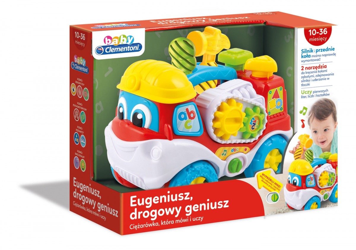Muzikinis žaislas clementoni eugene road genius, lenkų kalba