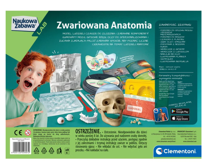Žaidimų rinkinys „crazy anatomy“ clementoni 50697