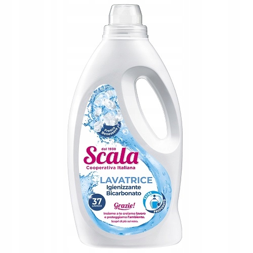 Baltų audinių koncentruotas skalbiklis Jūros gaiva SCALA 1500ml (37 SKALBIMAI)