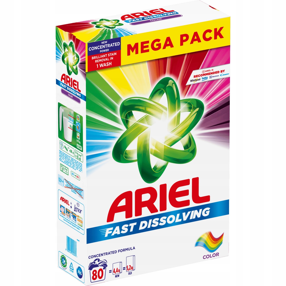 Ariel Color skalbimo milteliai, 4,4 kg