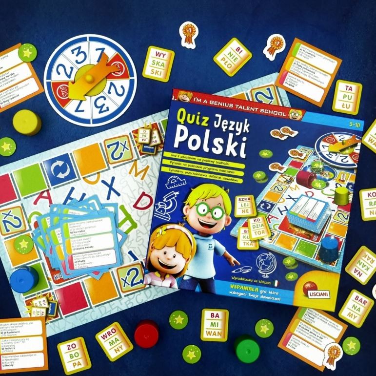 Stalo žaidimas liscianigiochi mały geniusz, quiz jezyk, pl