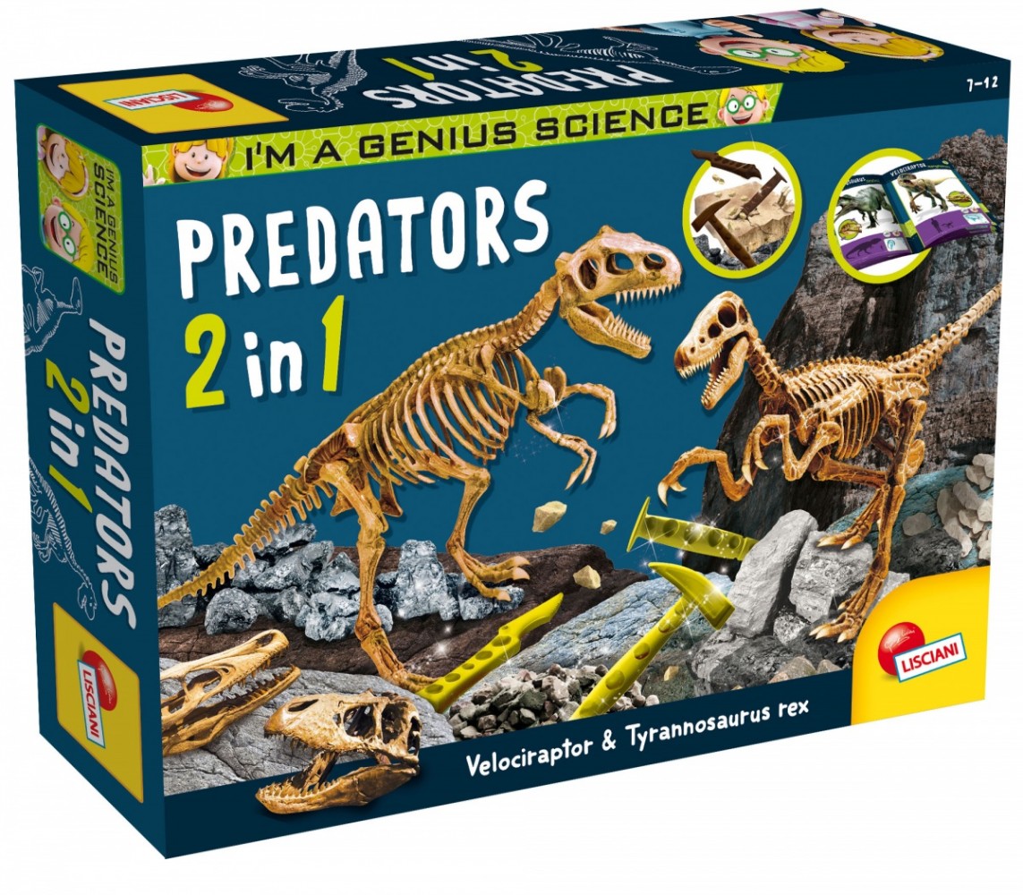 Edukacinis rinkinys lisciani im genius predators 2in1