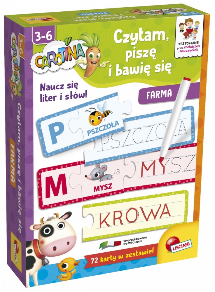 Dante lisciani carotina - žaidžiu, skaitau ir mokausi - farma 86917