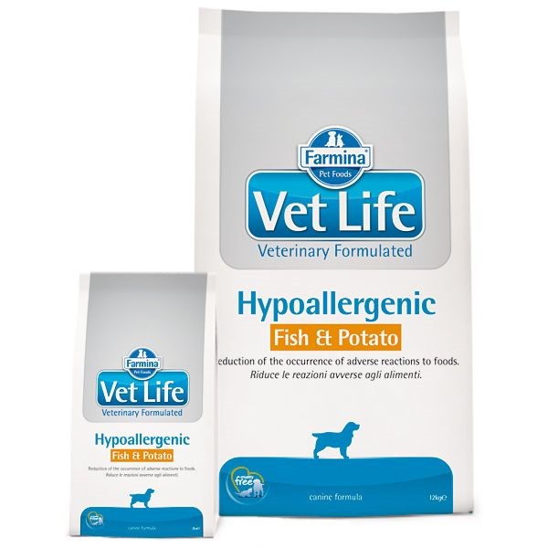 Farmina Vet Life Hipoalerginis Su Žuvimi Ir Bulvėmis, 12 Kg