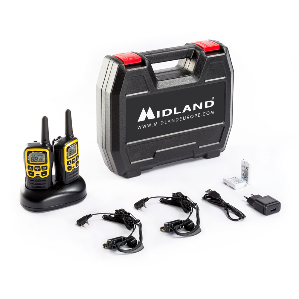 Rankiniai radijo imtuvai pmr midland xt50 dėklas