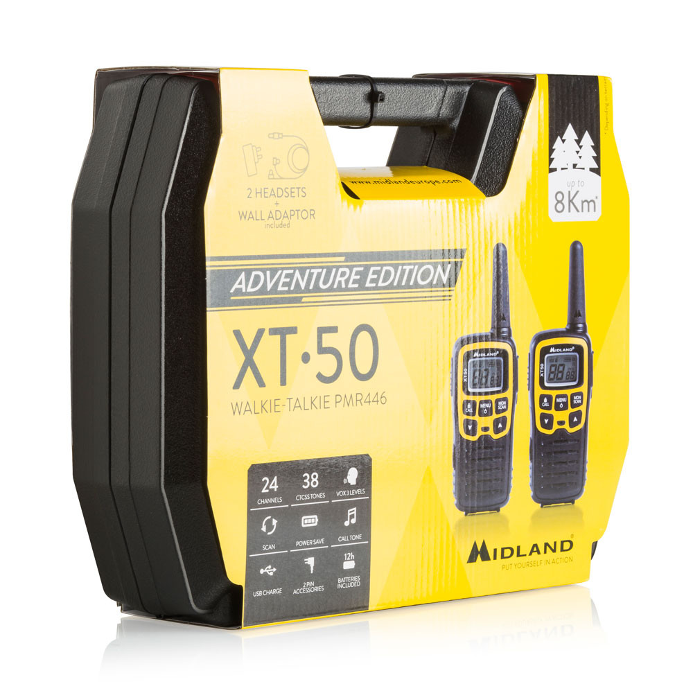 Rankiniai radijo imtuvai pmr midland xt50 dėklas