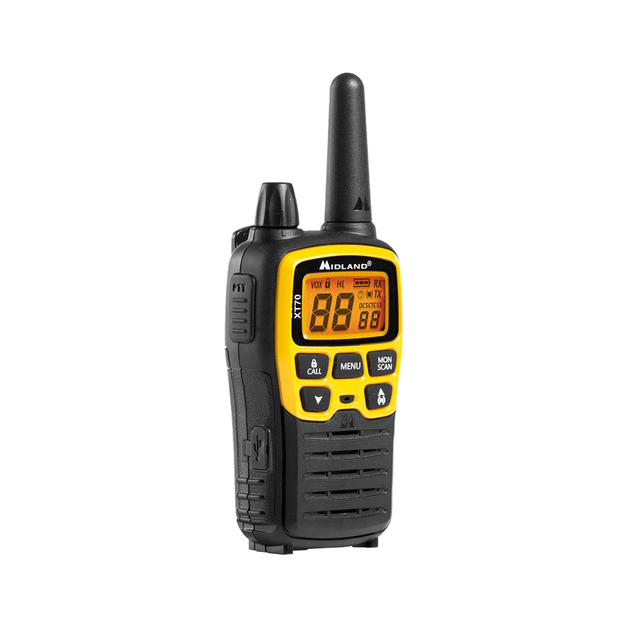 rankiniai radijo imtuvai pmr midland xt70 dėklas
