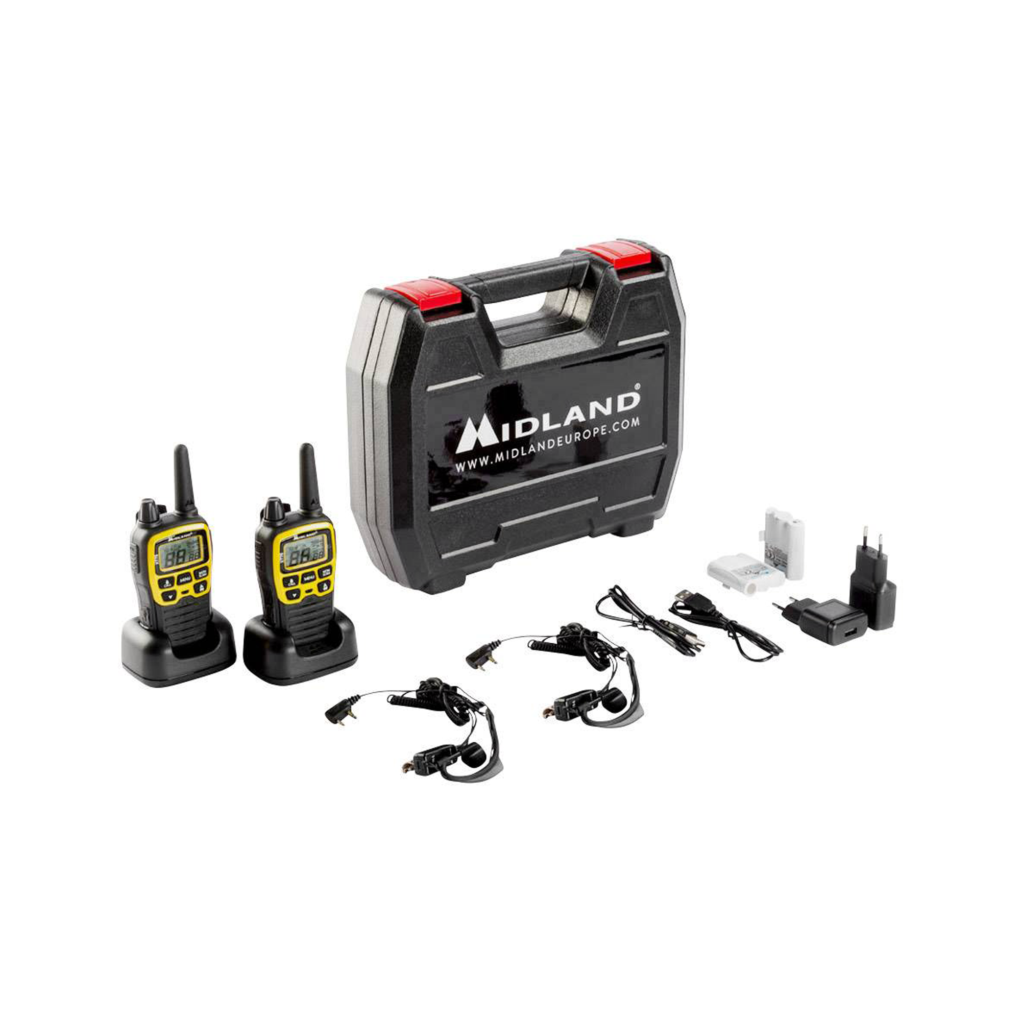 rankiniai radijo imtuvai pmr midland xt70 dėklas