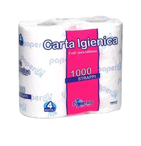 Tualetinis popierius Paperblu1000, 4 ritinių
