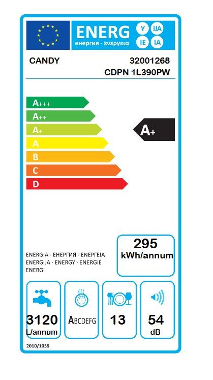 Indaplovė Candy CDPN 1L390PW