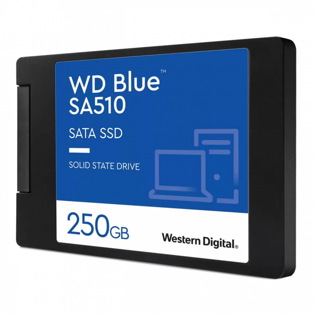 Ssd vidinis kietasis diskas ssd diskas|western digital|mėlynasis sa510|250 gb|sata 3.0|įrašymo sparta 440 mbajtų/sek|skaitymo sparta 555 mbajtų/sek|2,5