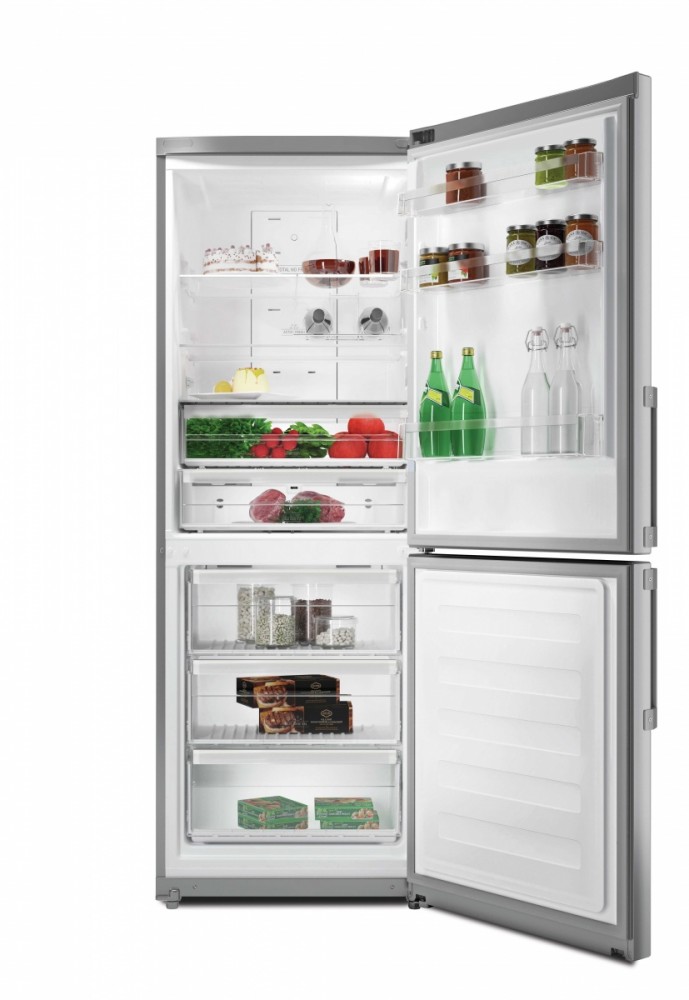 Laisvai pastatomas, šaldytuvas su šaldikliu apačioje hotpoint ha70be 72 x, rankinis atitirpinimas