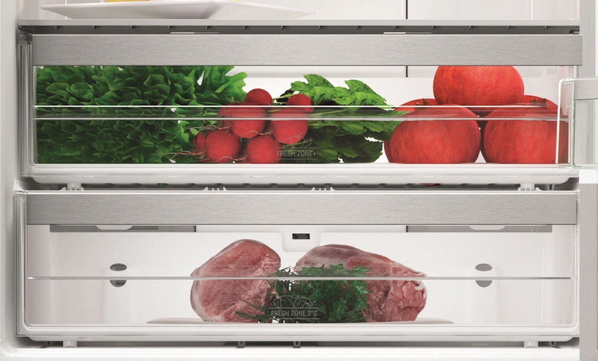 Laisvai pastatomas, šaldytuvas su šaldikliu apačioje hotpoint ha70be 72 x, rankinis atitirpinimas
