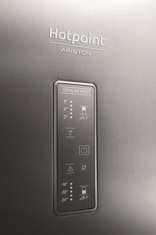 Laisvai pastatomas, šaldytuvas su šaldikliu apačioje hotpoint ha70be 973 x, rankinis atitirpinimas