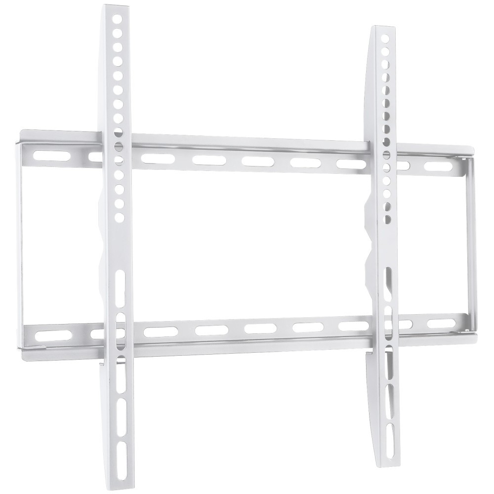 Plonas baltas televizoriaus sieninis laikiklis 23-55 colių led/lcd iki 45 kg