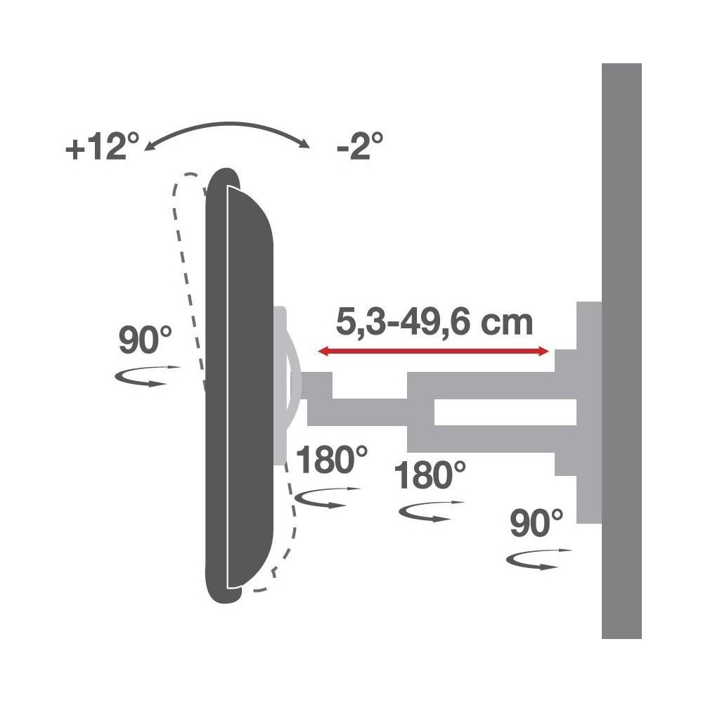 Tv laikiklis techly ica-plb-172l 40-80”