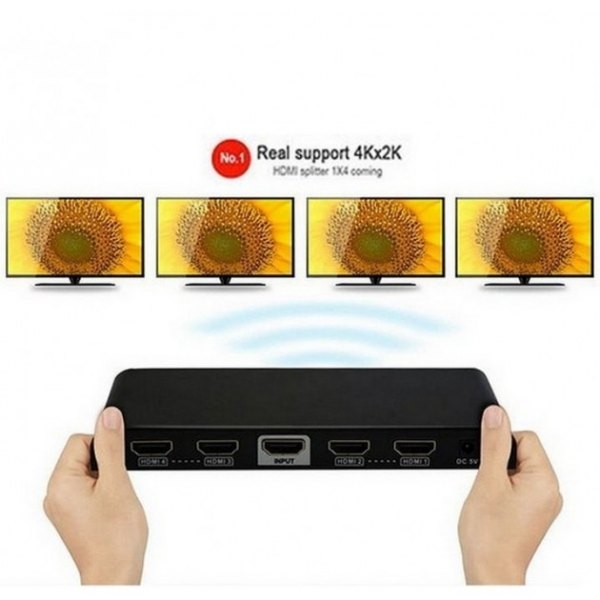 Hdmi šakotuvas techly hdmi 1/4 ultra hd 3d