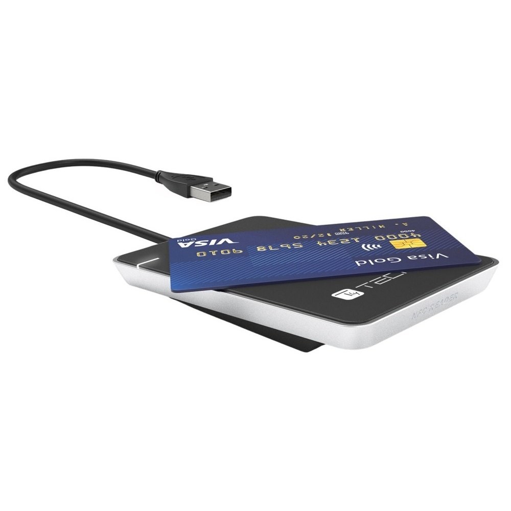 Bekontaktis smart card skaitytuvas techly nfc rfid 13.56 mhz, usb 2.0