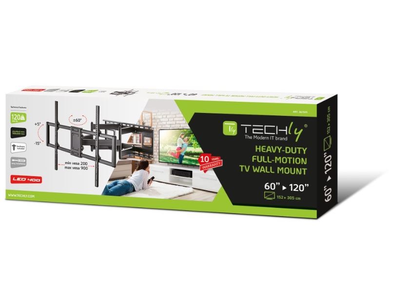 Tv laikiklis techly staffa a muro 60-120