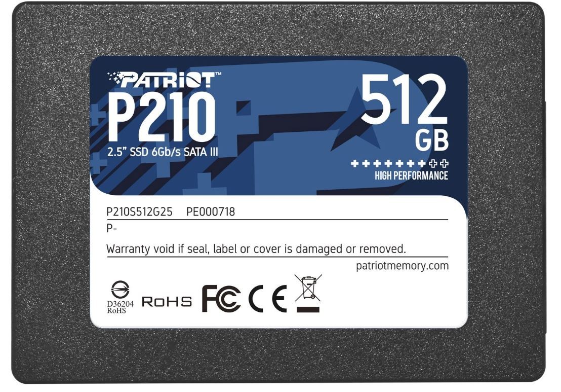 Ssd vidinis kietasis diskas patriot p210s512g25
