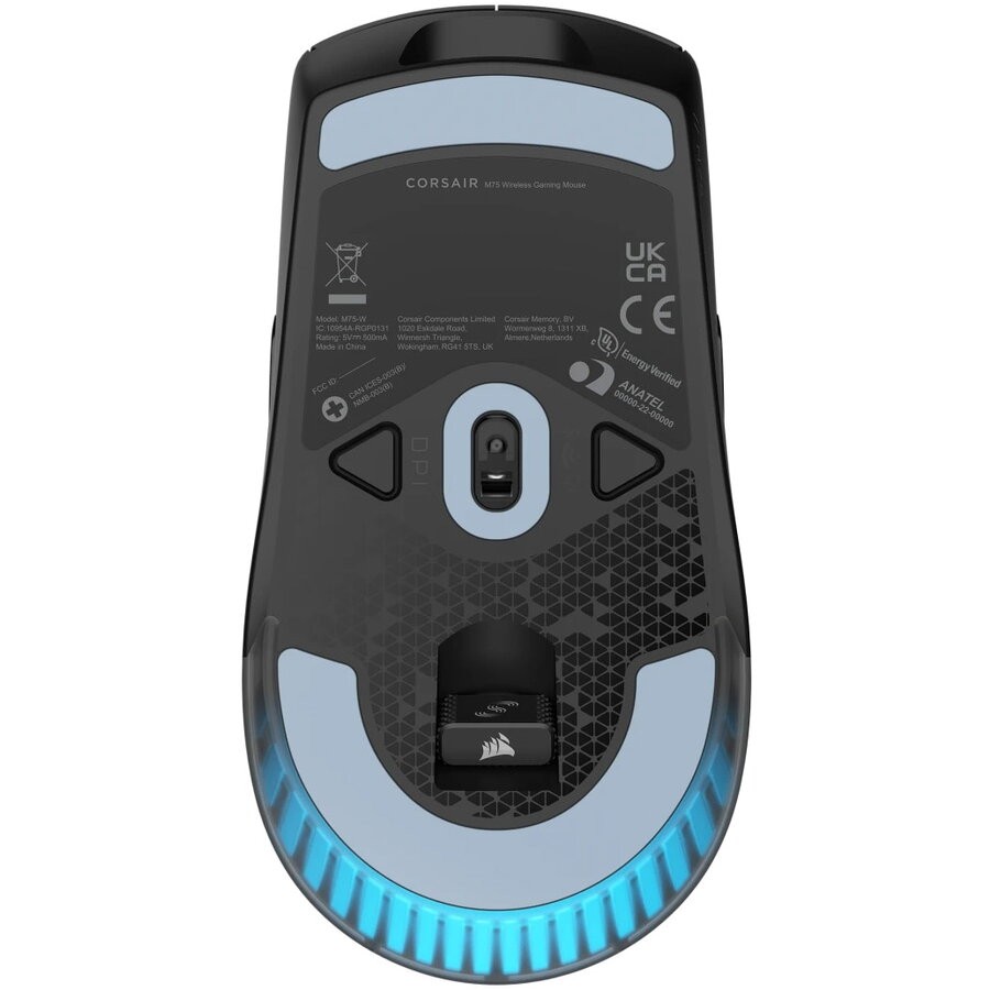 Corsair m75 wireless lightweight rgb gaming mouse, black (eu)