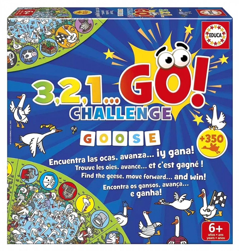 Stalo žaidimas educa 3,2,1 go challenge, en, fr