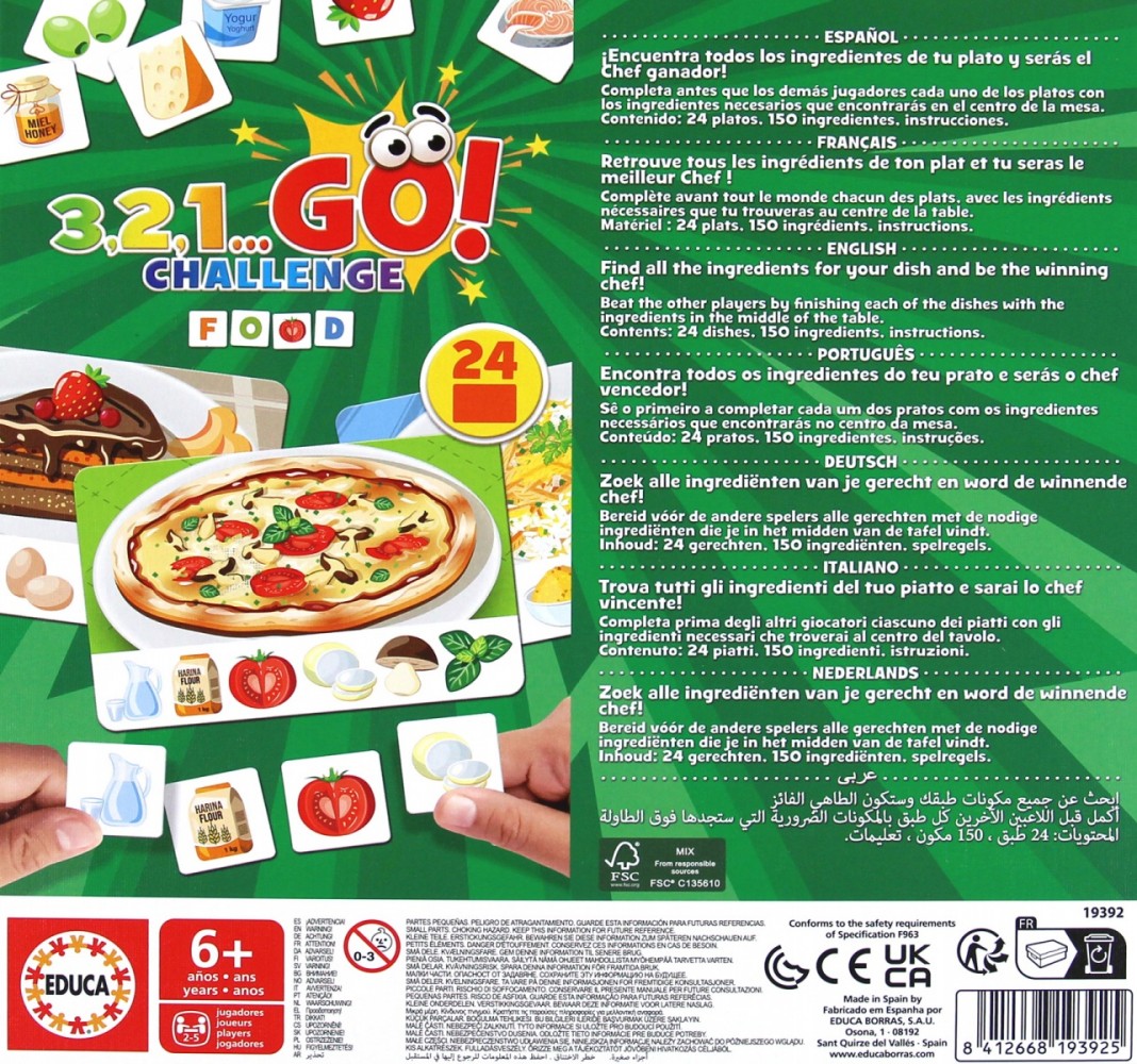 Stalo žaidimas educa 3,2,1 go challenge, fr, en, native