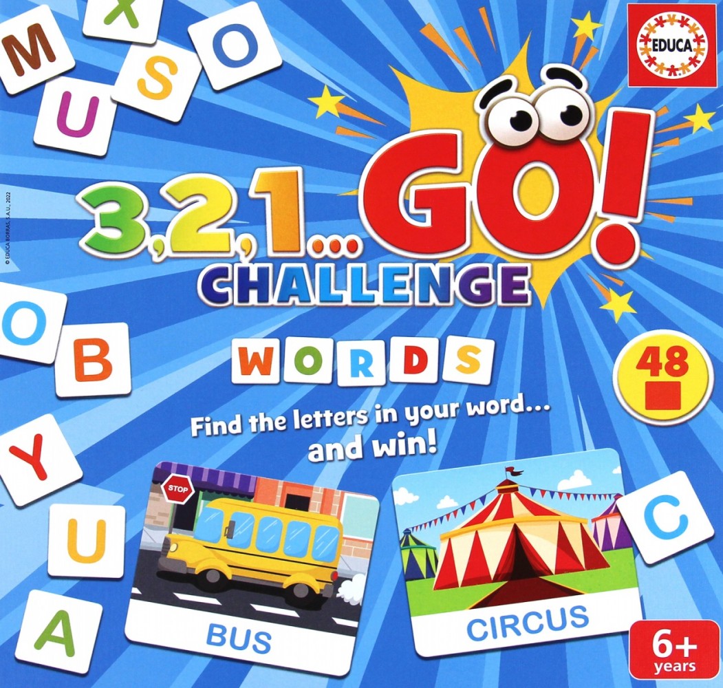 Žaidimas educa 3,2,1...go! challenge words