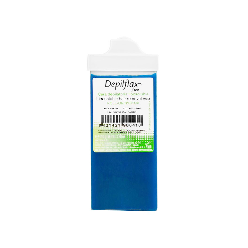 Depiliacinė vaško kasetė Depilflax 100, veido depiliacijai, 110 g