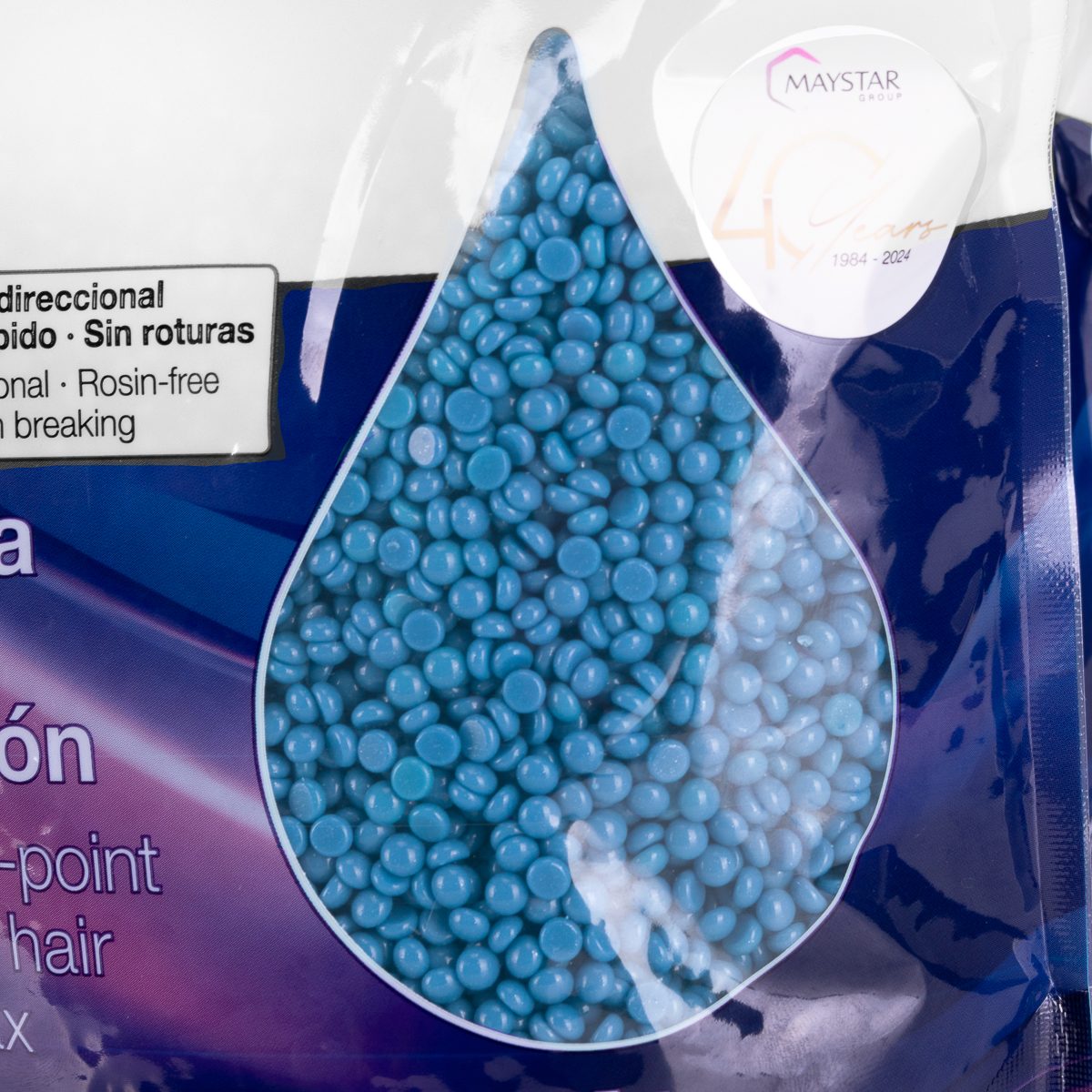 Depilflax Ultraflex Blue – profesionalus veganiškas depiliacinis vaškas perliukais (1 kg)