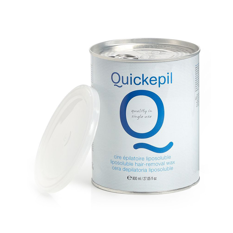 Vaškas depiliacijai skardinėse QUICKEPIL su azulenu, 800 ml