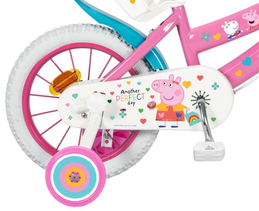 Vaikiškas dviratis 16" peppa pig, rožinis