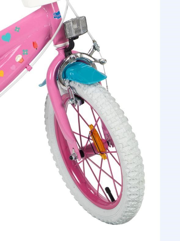 Vaikiškas dviratis 16" peppa pig, rožinis