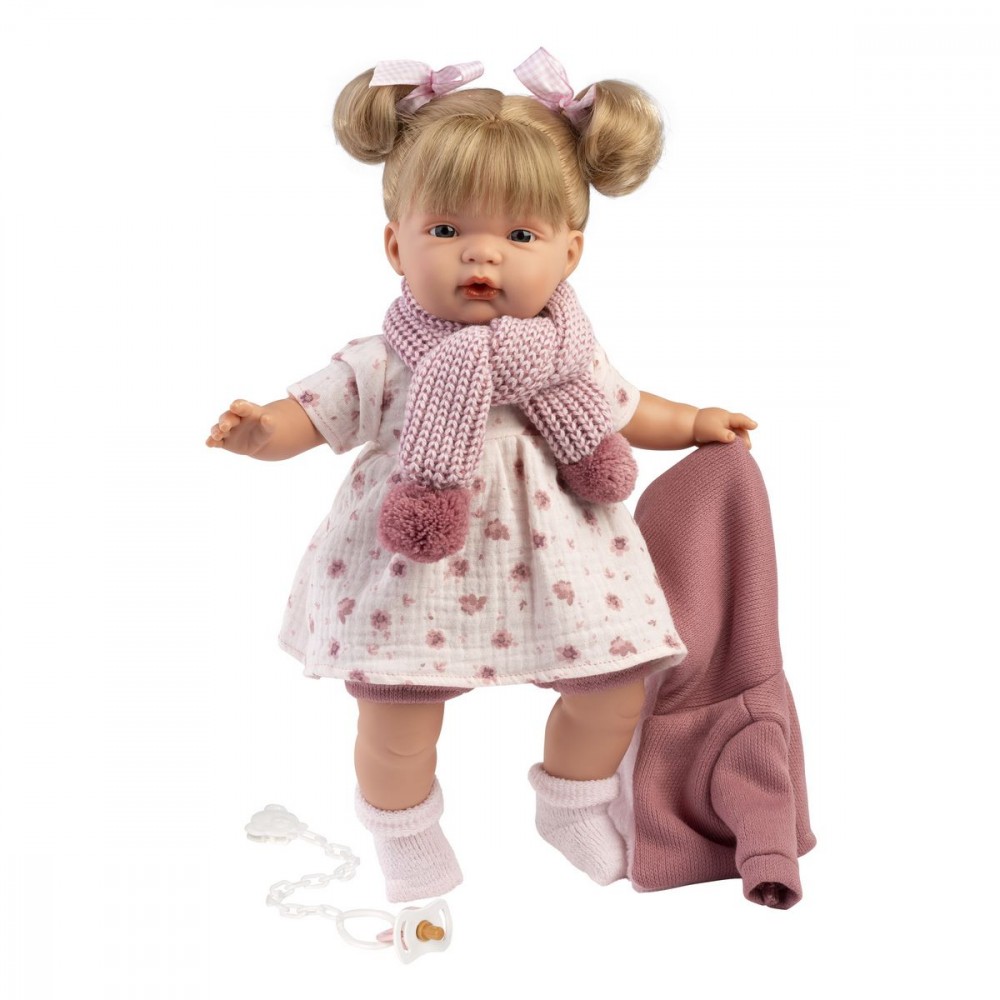 Lėlė su garsais joelle llorens, 38 cm