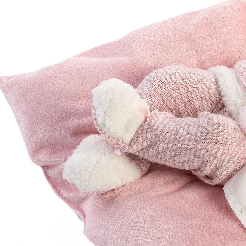 Lėlė kūdikis mergaitė nica su pagalvėle llorens 73859, 38 cm