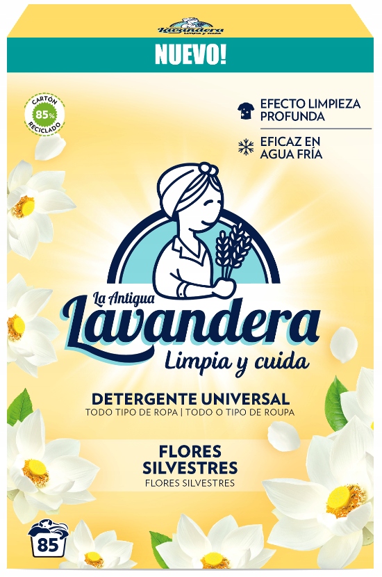 La antigua lavandera universalūs skalbimo milteliai laukinių gėlių 4,675 kg