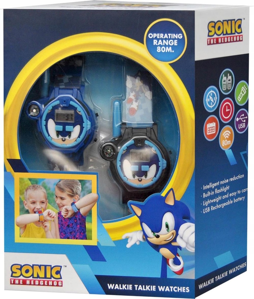 Laikrodis berniukams Sonic, mėlynas