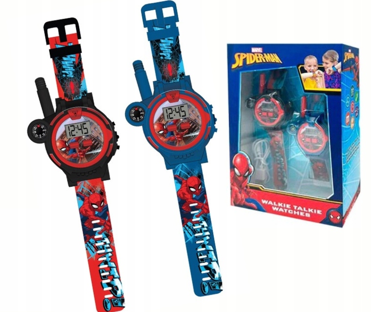 Laikrodis walkie talkie 2 vnt. spiderman 200 m