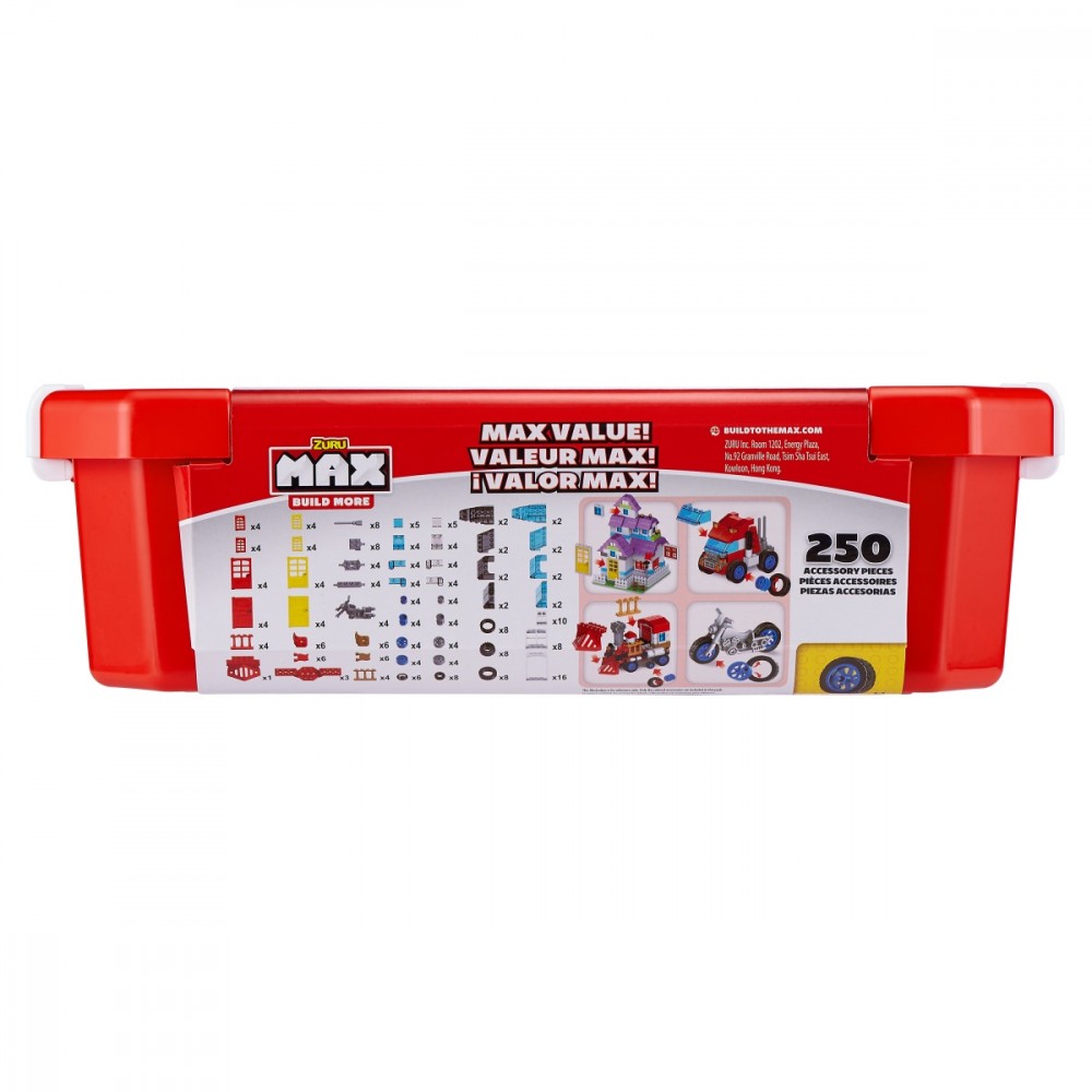 Statybinės kaladėlės vaikams zuru maxbuild 8353, 250 vnt