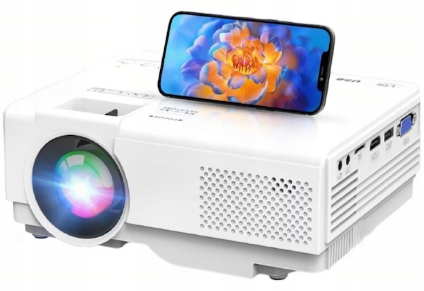 AKATUO mini projektorius 5G WiFi, Bluetooth, Full HD 1080p, 10000Lm